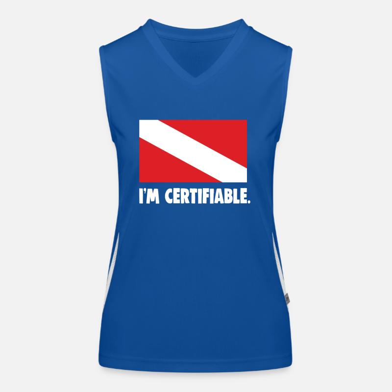 I'm certifiable Funktionelles Kontrast-Tank Top für Frauen