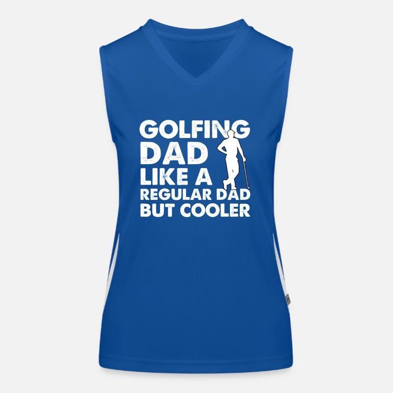 Golfing Dad Like A Regular Dad But Cooler Funktionelles Kontrast-Tank Top für Frauen
