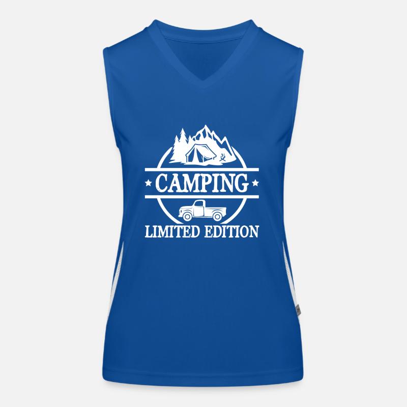 Camping Limited Edition Funktionelles Kontrast-Tank Top für Frauen