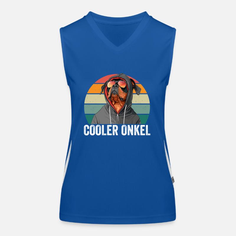 Cooler Onkel - Onkel Geschenkidee Funktionelles Kontrast-Tank Top für Frauen