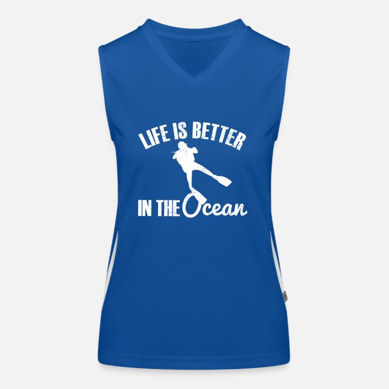 Plongée plongée Débardeur respirant contrasté Femme