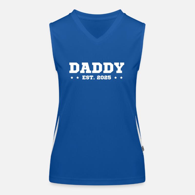 Daddy Est. 2025 Funktionelles Kontrast-Tank Top für Frauen
