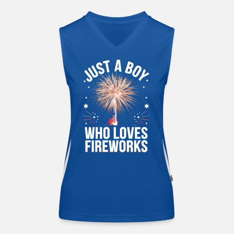 Pyrotechniker Feuerwerk Pyrotechnik Funktionelles Kontrast-Tank Top für Frauen
