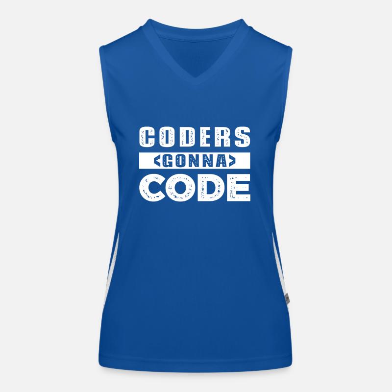 Blague de programmation Débardeur respirant contrasté Femme