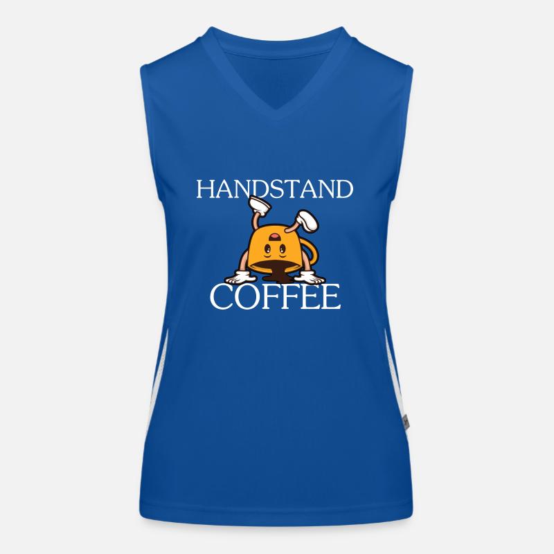 Café en équilibre sur les mains - Coffee Design Débardeur respirant contrasté Femme