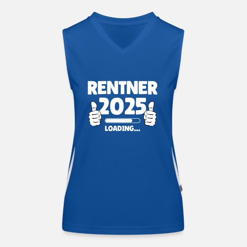 Rentner 2025 Loading Funktionelles Kontrast-Tank Top für Frauen