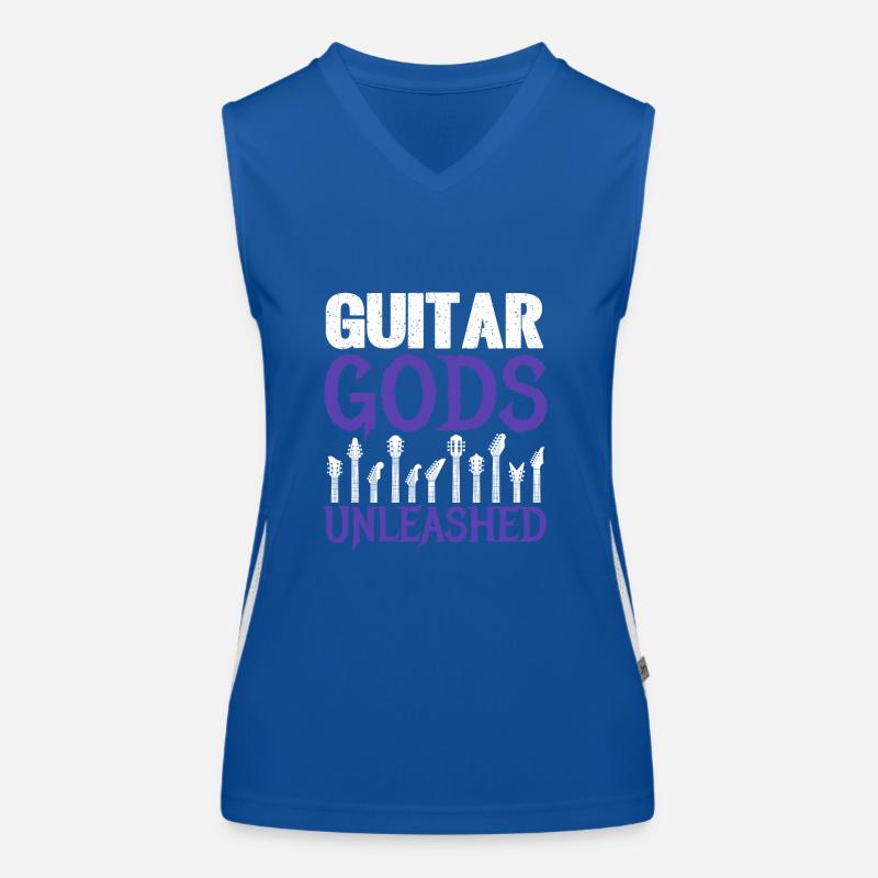 Guitar Gods Unleashed - Gitarrendesign Funktionelles Kontrast-Tank Top für Frauen