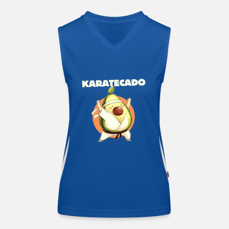 Karatecado - Avocadodesign Funktionelles Kontrast-Tank Top für Frauen
