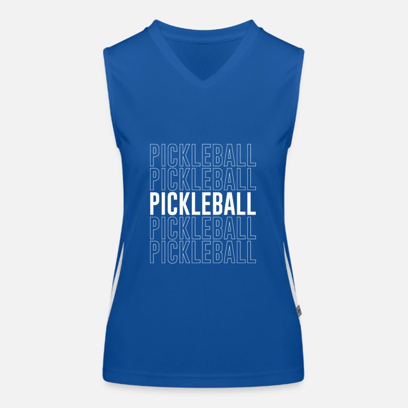 Pickleball - Pickleballdesign Funktionelles Kontrast-Tank Top für Frauen