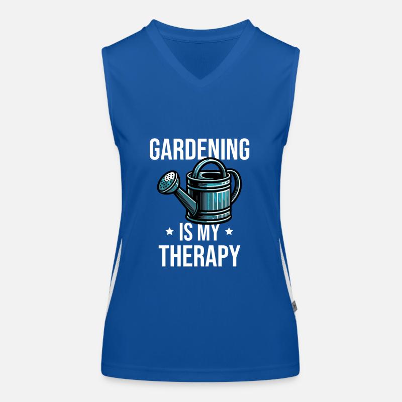 Gardening Is My Therapy Women's Functional Contrast Tank Top