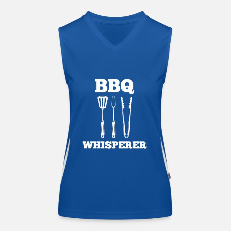BBQ Whisperer Funktionelles Kontrast-Tank Top für Frauen