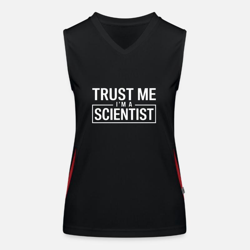 Trust Me I'm a Scientist Funktionelles Kontrast-Tank Top für Frauen