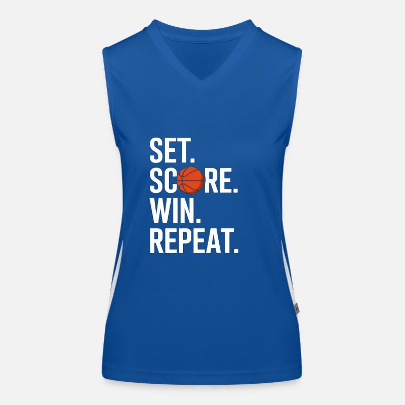 Set Score Win Repeat Women's Functional Contrast Tank Top