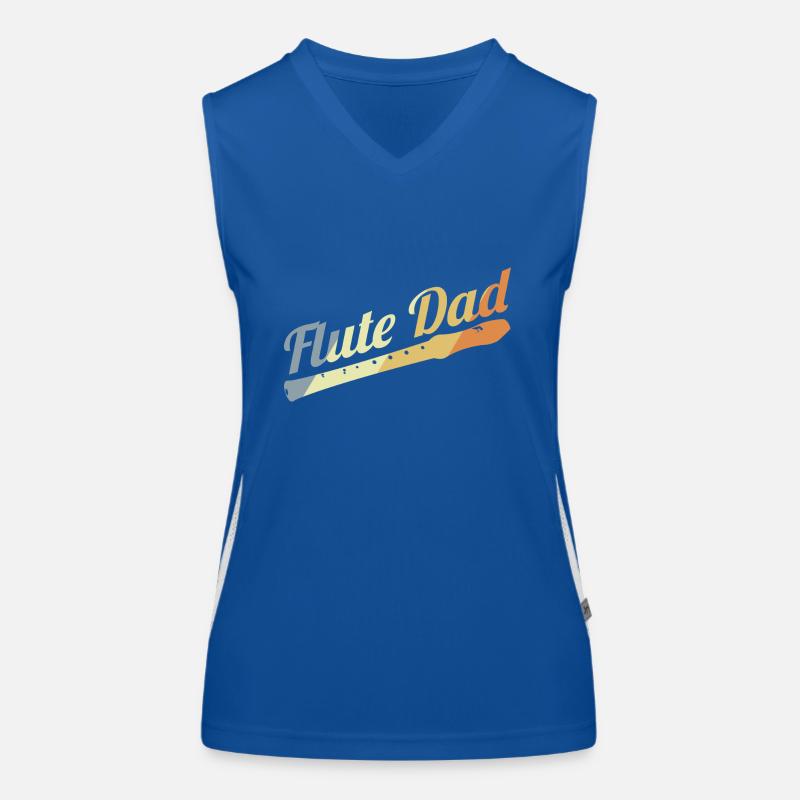 Flöte Vater Funktionelles Kontrast-Tank Top für Frauen