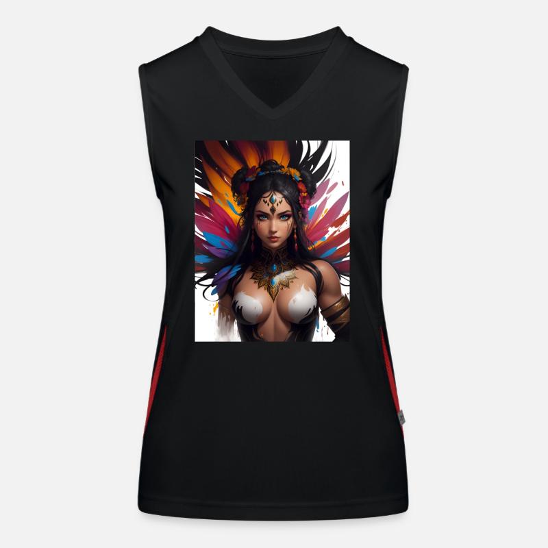 Amazon warrior Women's Functional Contrast Tank Top