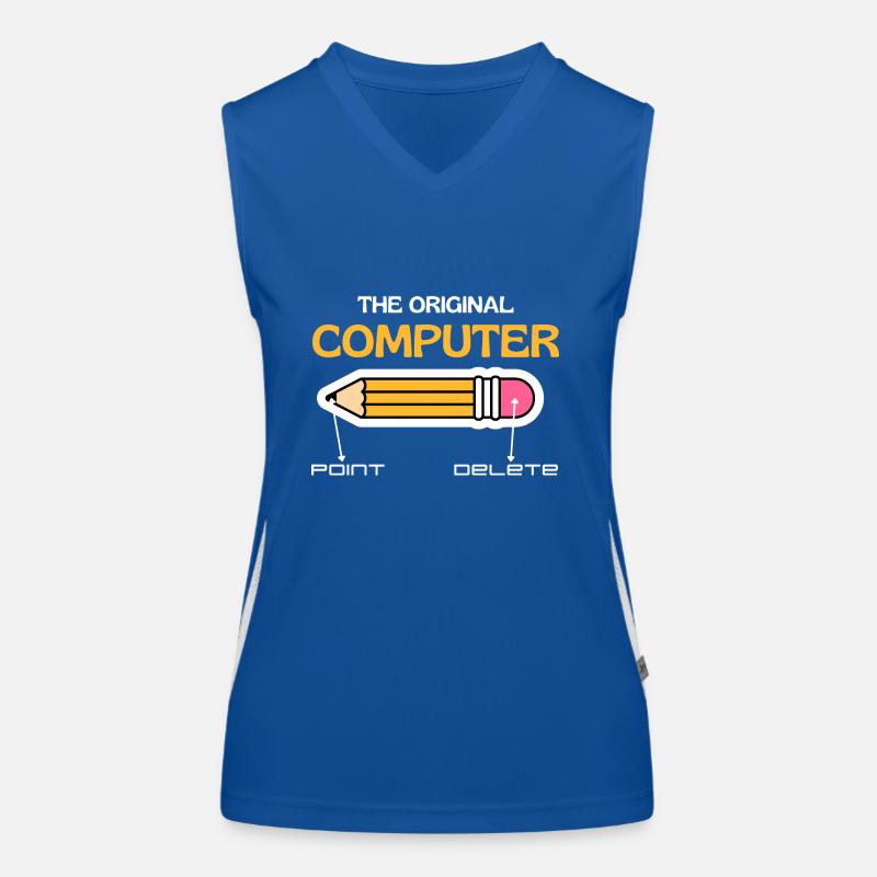 L’ordinateur original, Retro Computer Lovers Débardeur respirant contrasté Femme