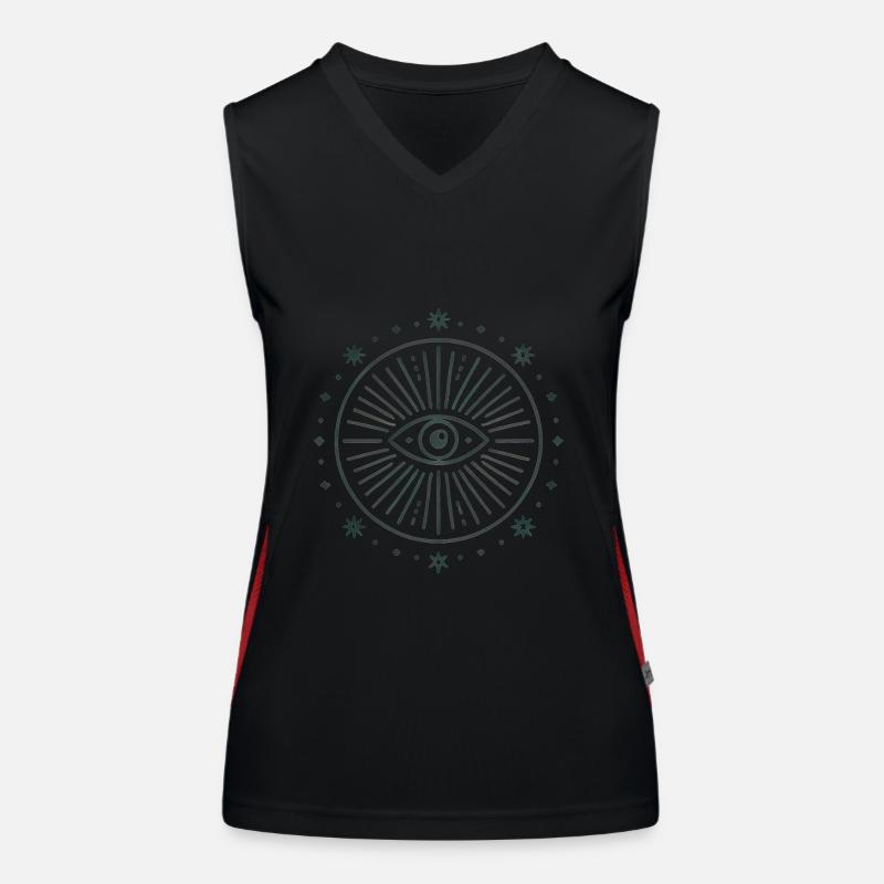 Inner Eye Radiance Graphic Badge Women's Functional Contrast Tank Top