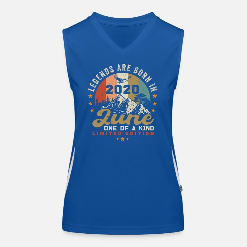 Juin 2020 Anniversaire Juni 2020 Juni Débardeur respirant contrasté Femme
