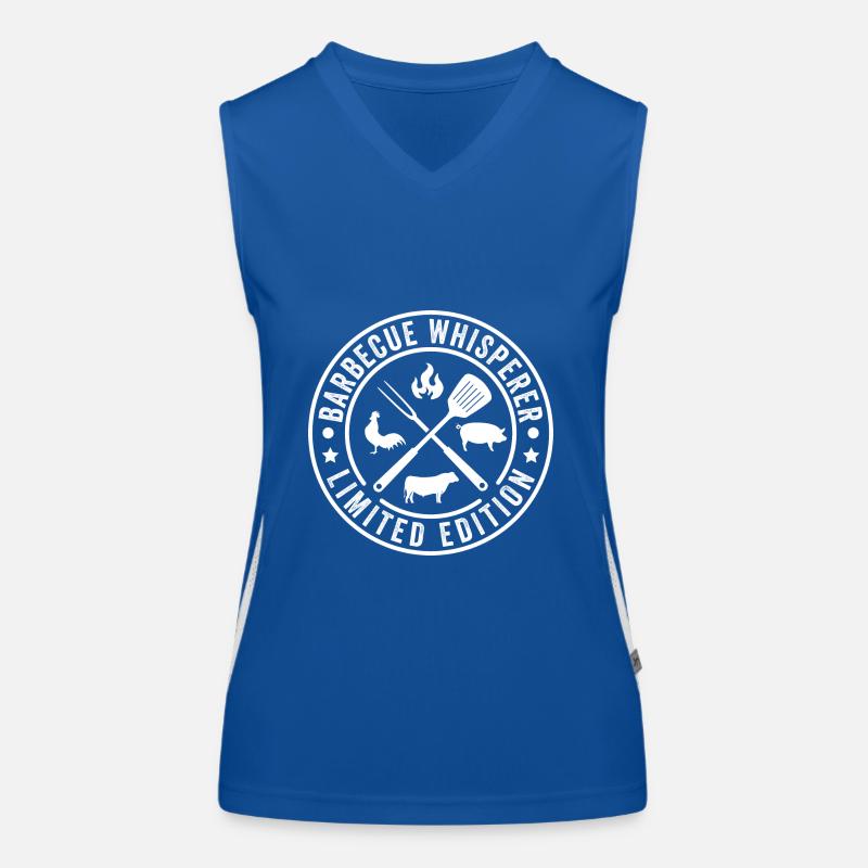 Barbecue Whisperer Funktionelles Kontrast-Tank Top für Frauen