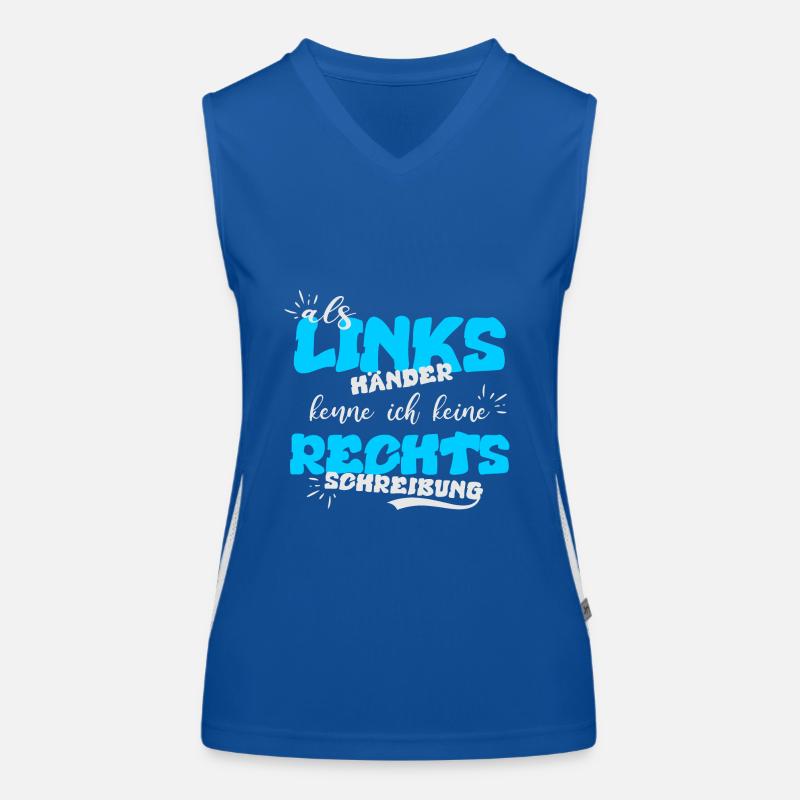 Left-handed, Spelling Women's Functional Contrast Tank Top