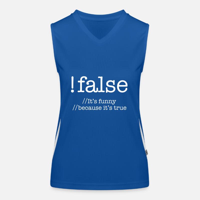 Falsche Programmierung Codierung Programmierer Geschenk Funktionelles Kontrast-Tank Top für Frauen