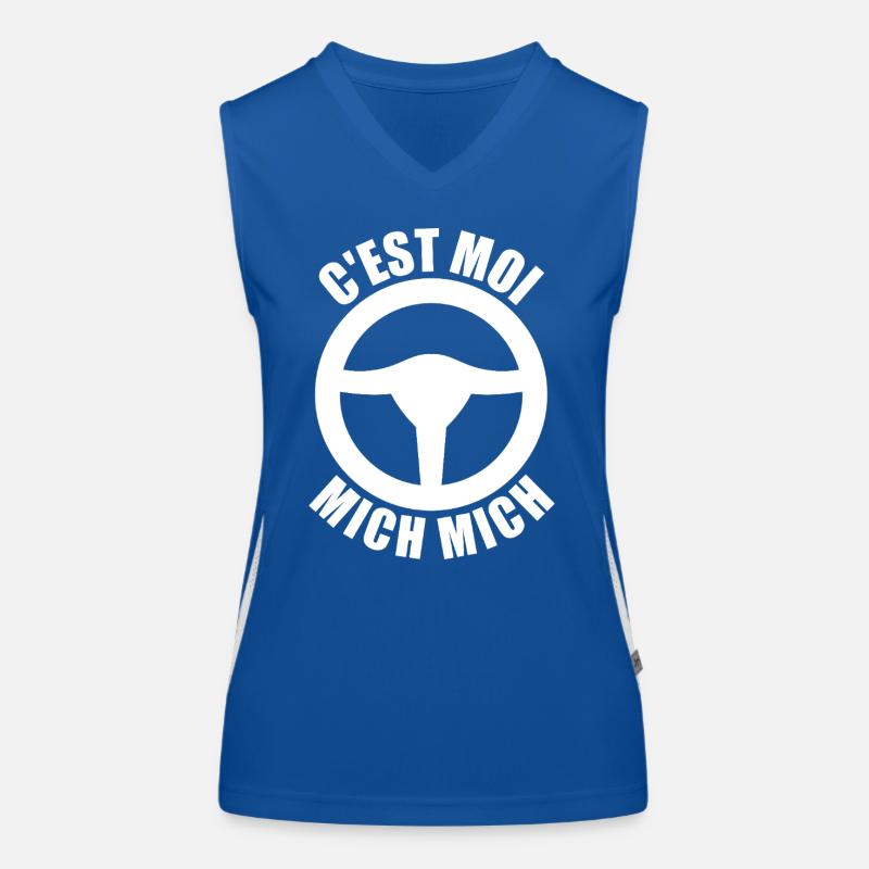 c'est moi mich mich, auto école Débardeur respirant contrasté Femme