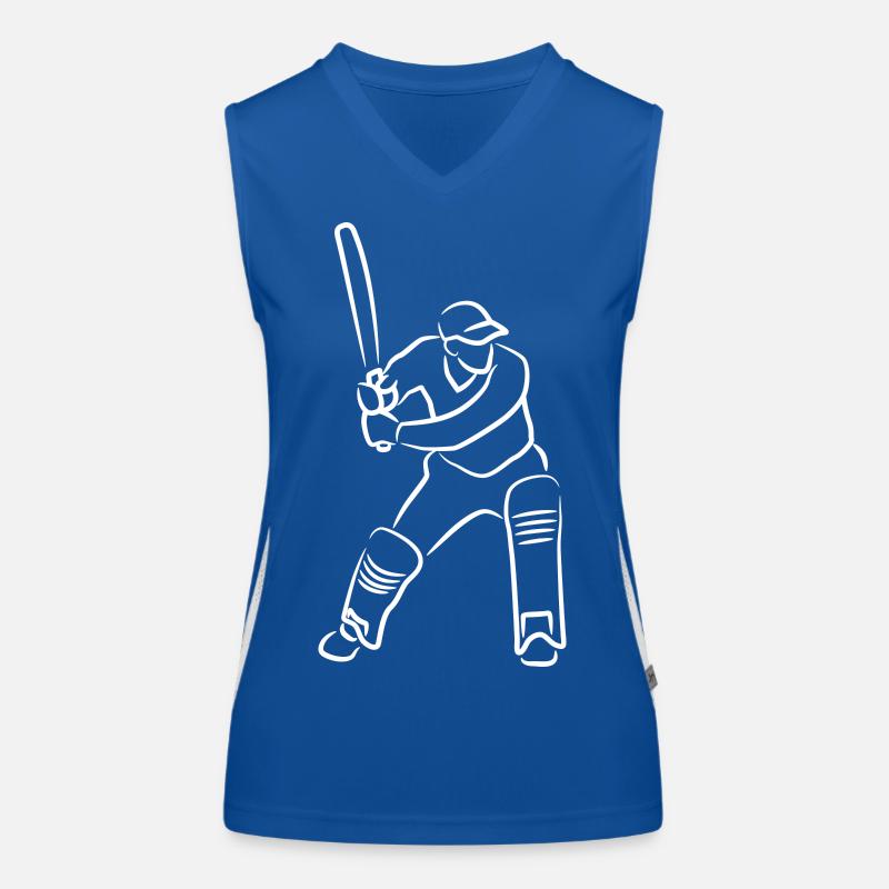 Garçon de cricket Débardeur respirant contrasté Femme