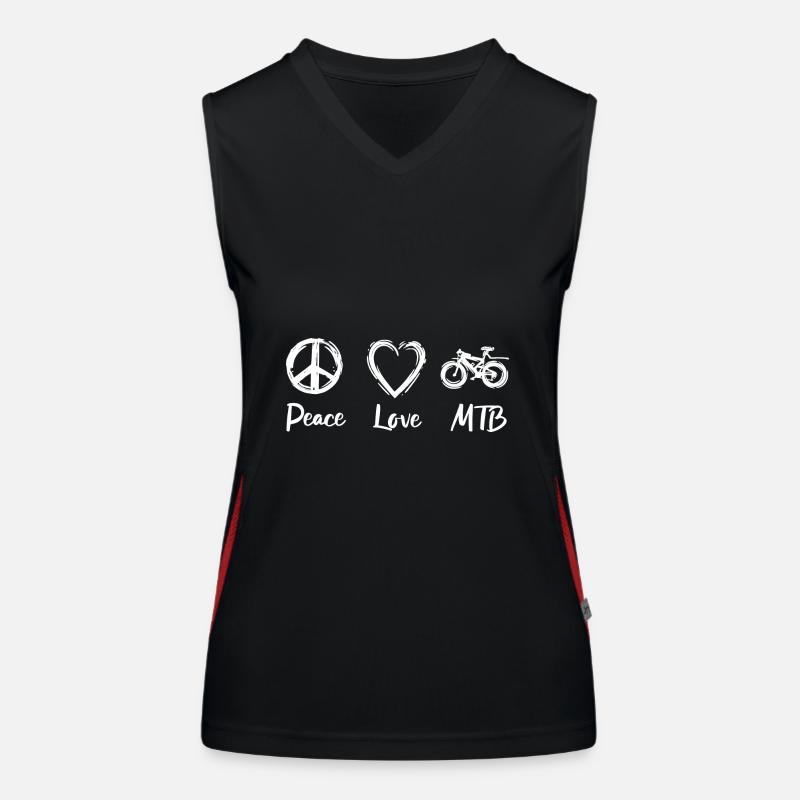 Peace Love MTB Women's Functional Contrast Tank Top