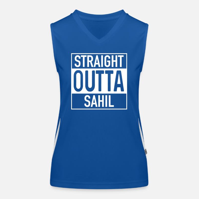 Straight OUTTA Sahil Funktionelles Kontrast-Tank Top für Frauen
