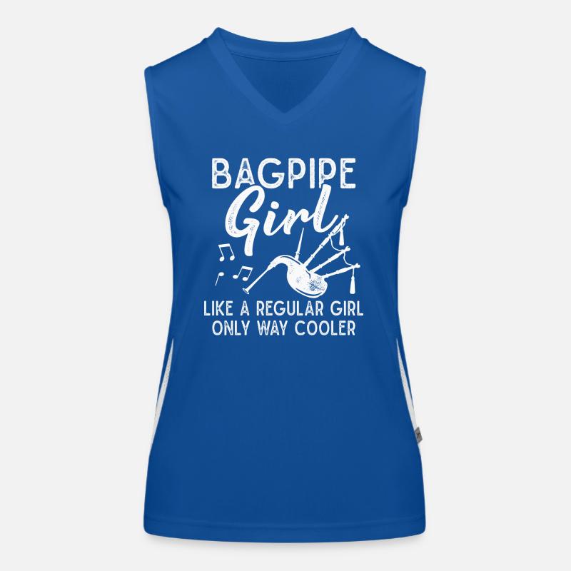 Cornemuse Filles Cornemuse Instrument de Musique Débardeur respirant contrasté Femme