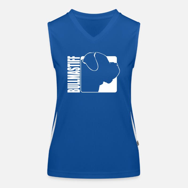 Bullmastiff Profil Hund Hunde Mastiff Wilsigns Funktionelles Kontrast-Tank Top für Frauen