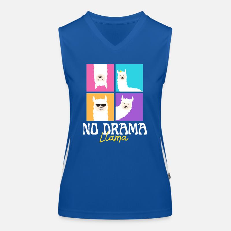 Pas de lama dramatique Débardeur respirant contrasté Femme