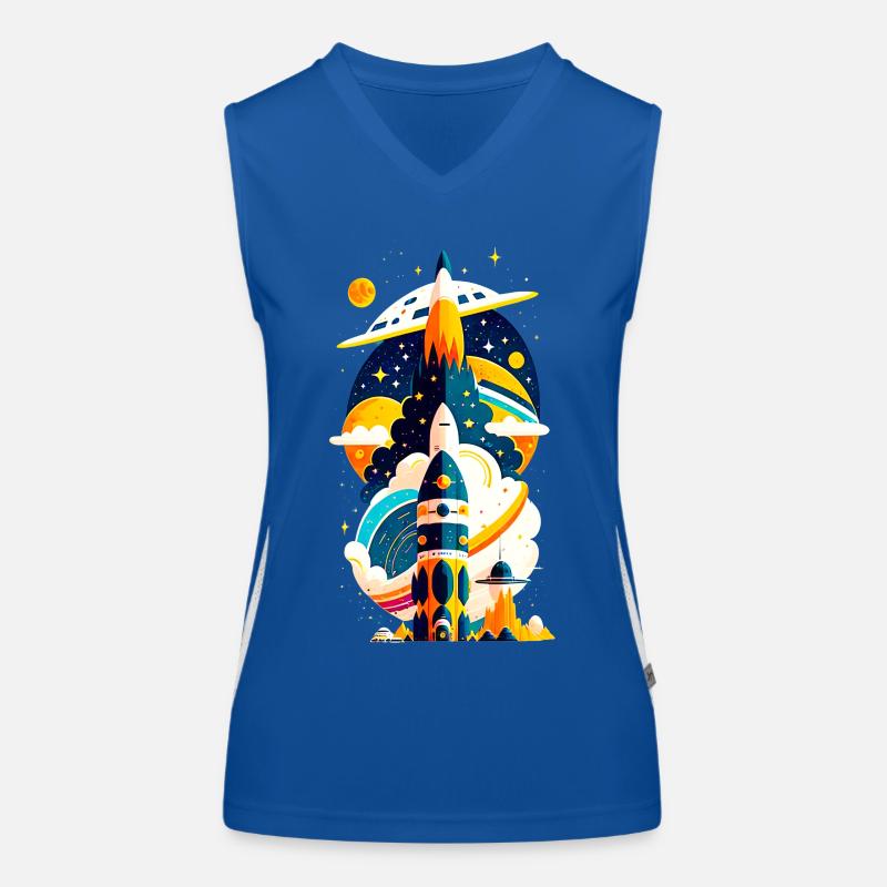 Espace fusée Débardeur respirant contrasté Femme