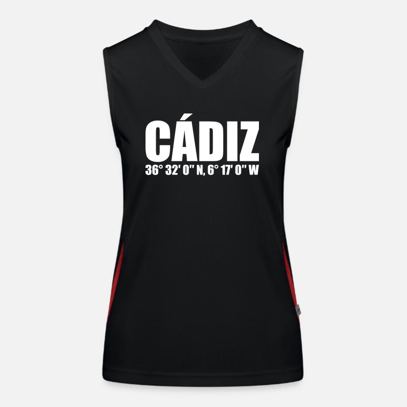 Coordonnées de Cadix Débardeur respirant contrasté Femme
