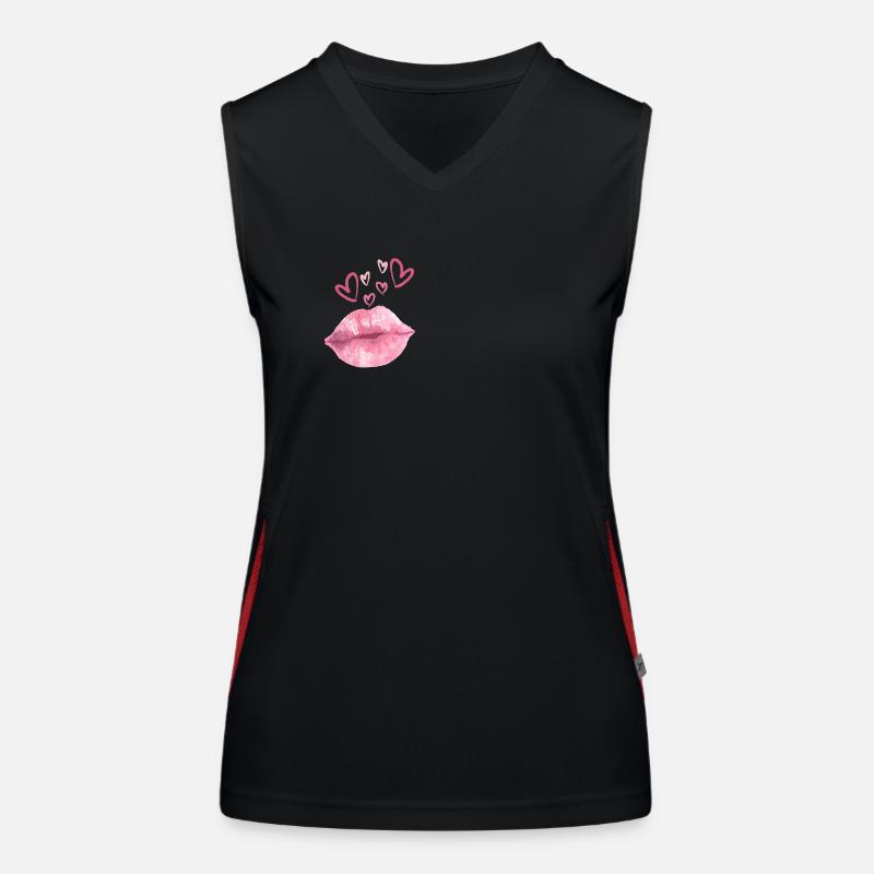 Doux amour Débardeur respirant contrasté Femme