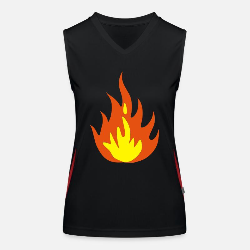 fire Funktionelles Kontrast-Tank Top für Frauen