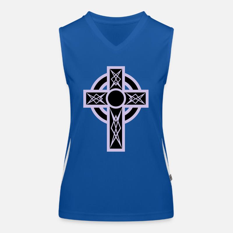 gothic_cross Débardeur respirant contrasté Femme