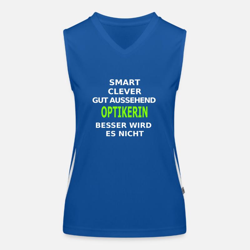 optikerin Funktionelles Kontrast-Tank Top für Frauen