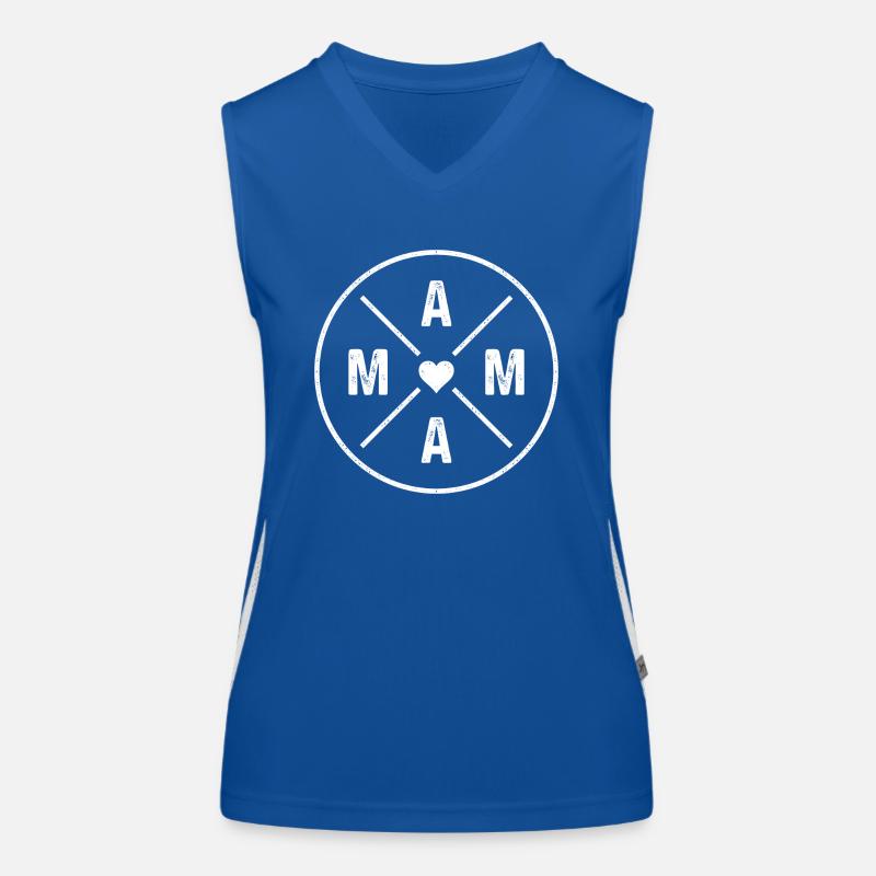 Mama Herz Mutter Liebe Muttertag Geschenk Funktionelles Kontrast-Tank Top für Frauen