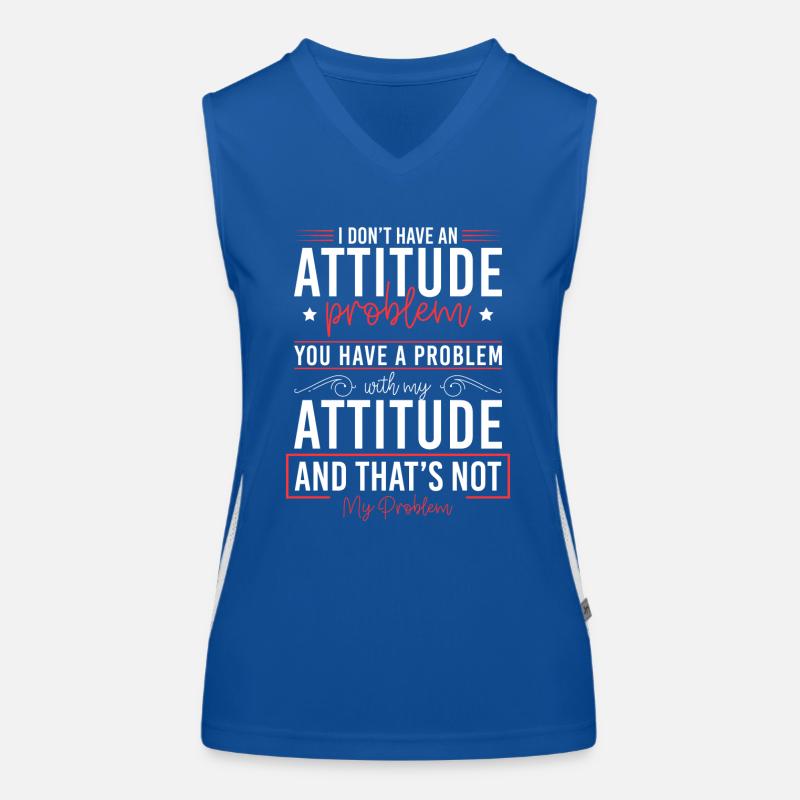 Solution Not My Problem The Lesser Evil Women's Functional Contrast Tank Top