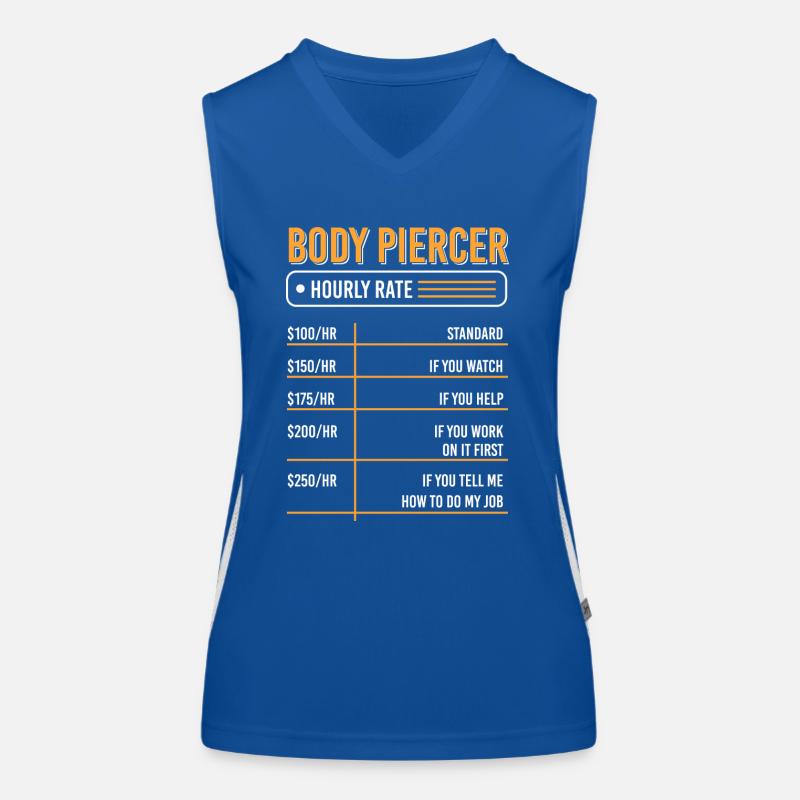 Beruf Piercen Piercingstudio Funktionelles Kontrast-Tank Top für Frauen