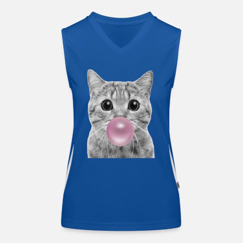 Bubble Cat Women's Functional Contrast Tank Top