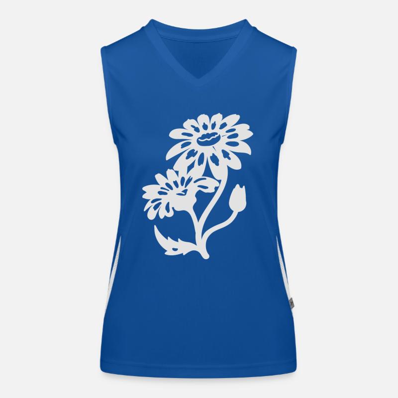 Einfache Gänseblümchen Funktionelles Kontrast-Tank Top für Frauen