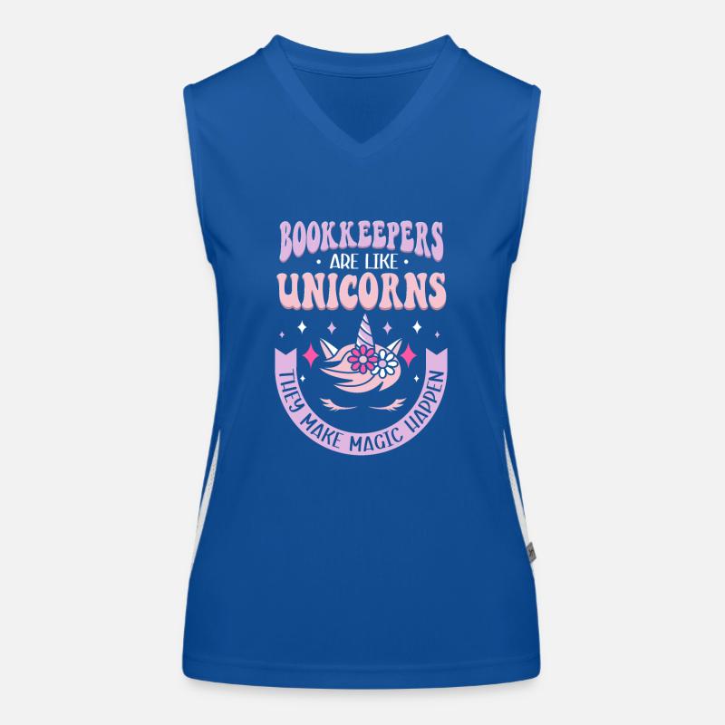 Les comptables sont comme les licornes comptable Einhorn Débardeur respirant contrasté Femme