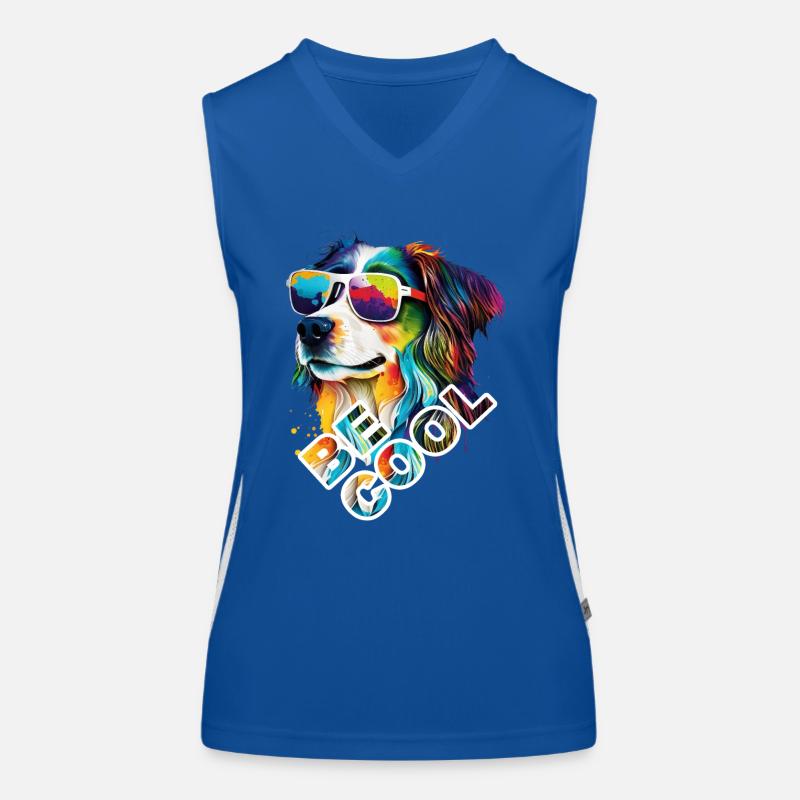 Chien Be Cool Débardeur respirant contrasté Femme