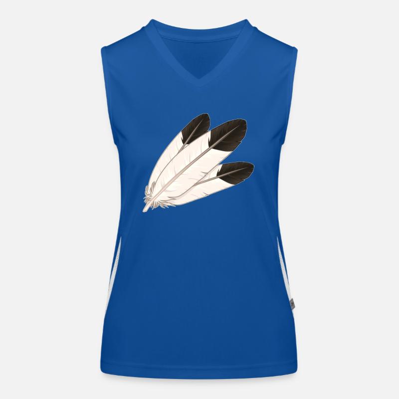 Adlerfeder Funktionelles Kontrast-Tank Top für Frauen