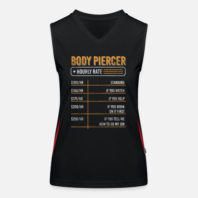 Piercing needle Women's Functional Contrast Tank Top