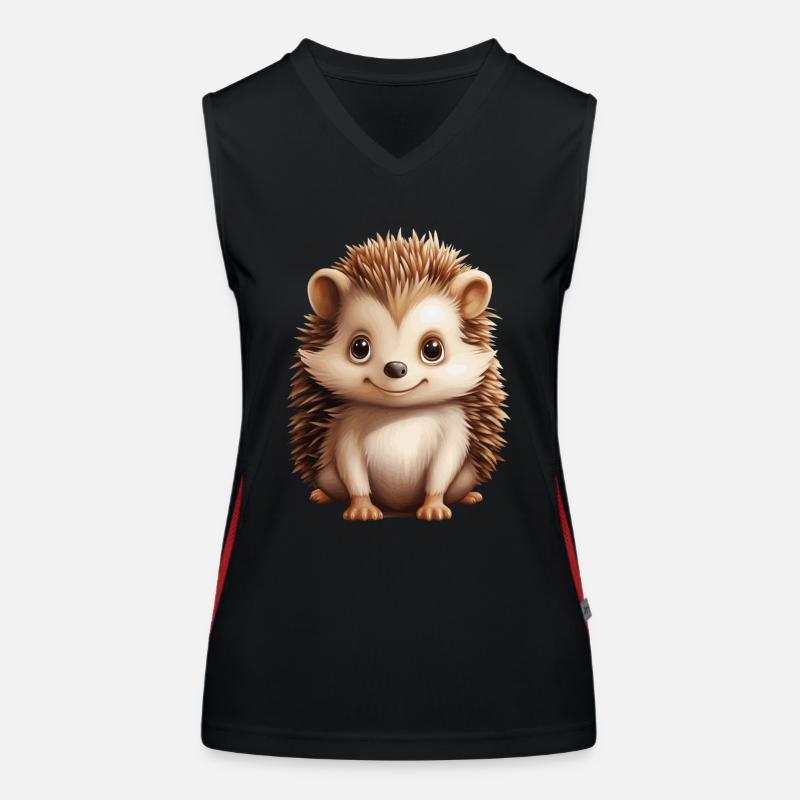 mignon petit hérisson Débardeur respirant contrasté Femme