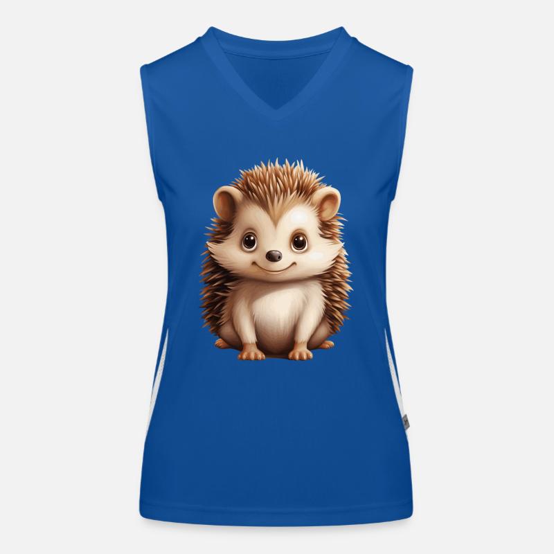 süßer kleiner Igel Funktionelles Kontrast-Tank Top für Frauen