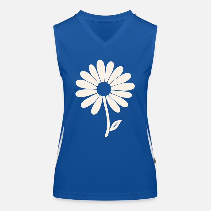Gänseblümchen Grace Funktionelles Kontrast-Tank Top für Frauen